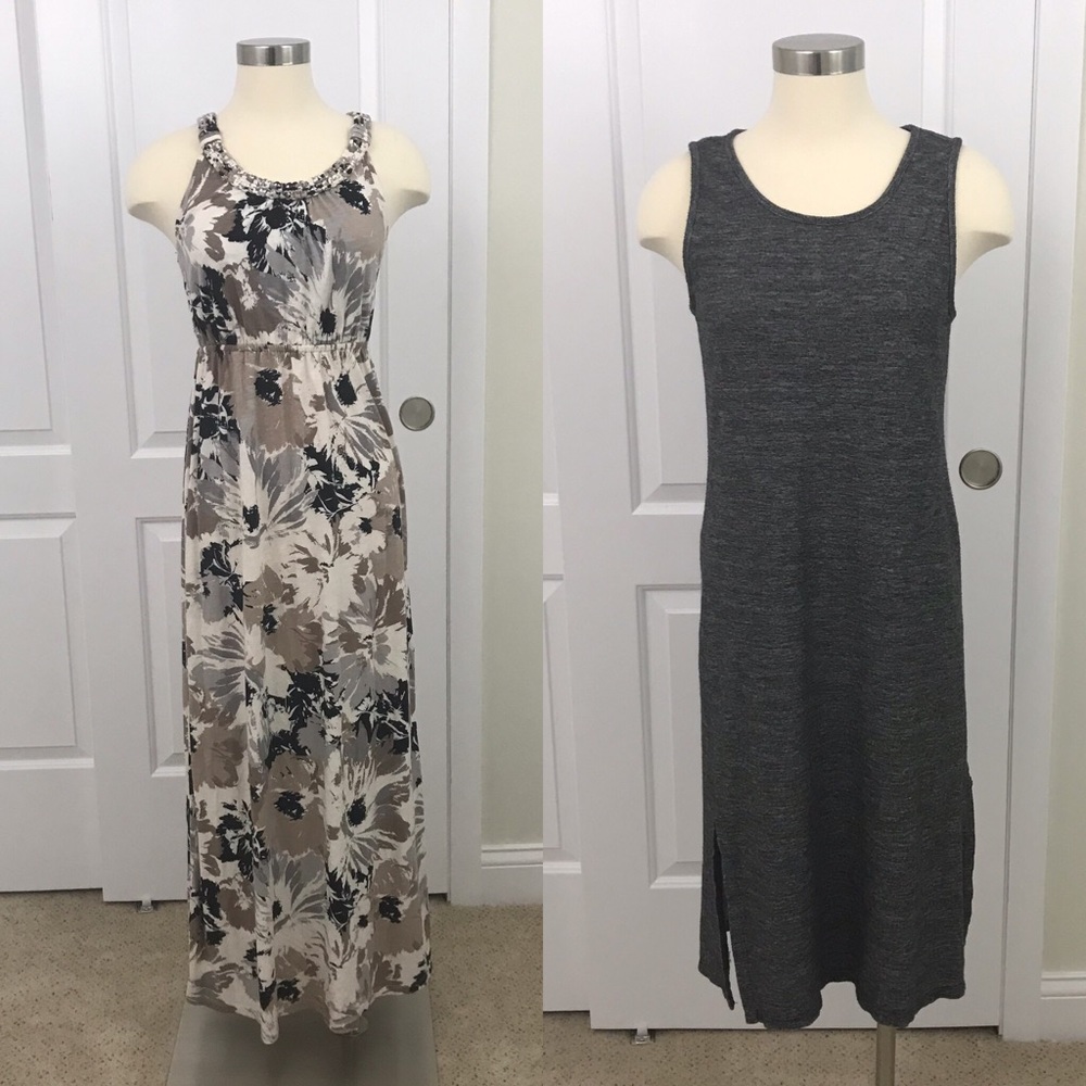 Matty M and Sonoma Neutral Maxi Dresses Small